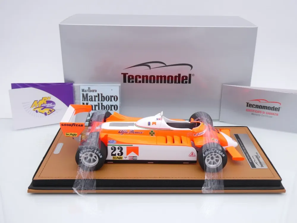 Tecnomodel TM18-365D # Alfa Romeo 179 F1 #23 Monaco GP 1980 " Bruno Giacomelli " 1:18