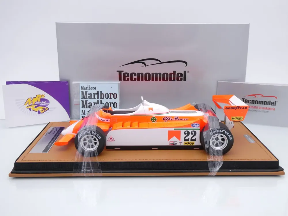 Tecnomodel TM18-365C # Alfa Romeo 179 F1 #22 Monaco GP 1980 " Patrick Depailler " 1:18