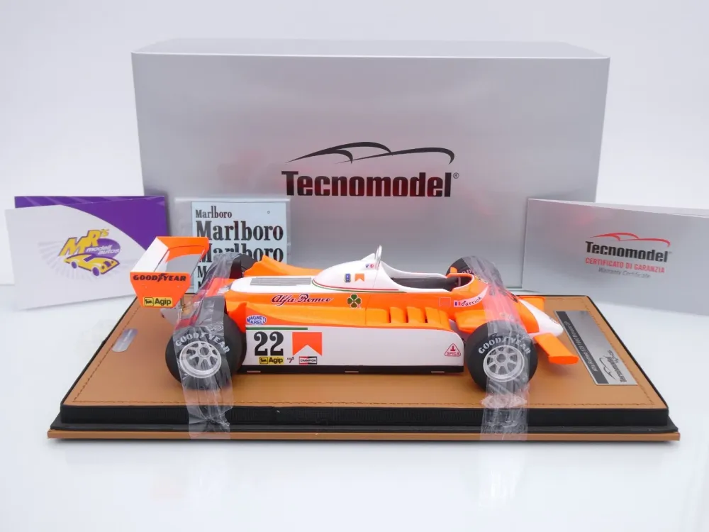Tecnomodel TM18-365C # Alfa Romeo 179 F1 #22 Monaco GP 1980 " Patrick Depailler " 1:18