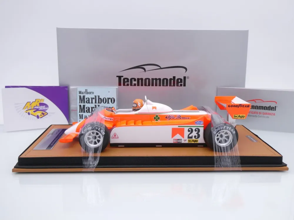Tecnomodel TMD18-421D # Alfa Romeo 179 F1 #23 Monaco GP 1980 " Bruno Giacomelli " 1:18