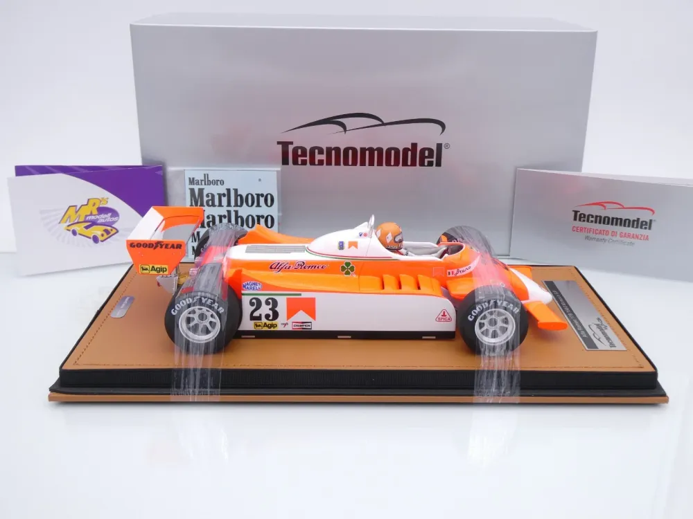 Tecnomodel TMD18-421D # Alfa Romeo 179 F1 #23 Monaco GP 1980 " Bruno Giacomelli " 1:18