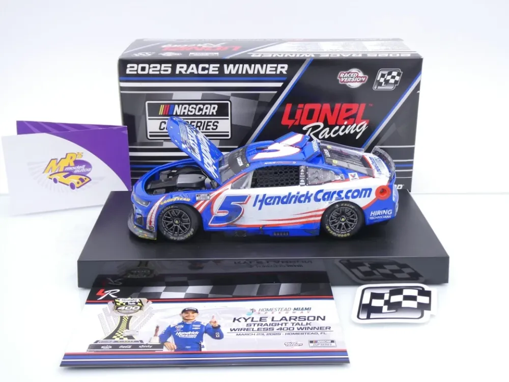 Lionel Racing WX52523HENKLZ # Chevrolet Camaro NASCAR 2025 " Kyle Larson - HendrickCars.com Homestead Miami Win " 1:24