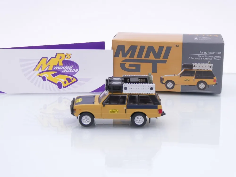 TSM MINI GT MGT01144-L # Land Range Rover Winner " Camel Trophy Sumatra 1981 " 1:64