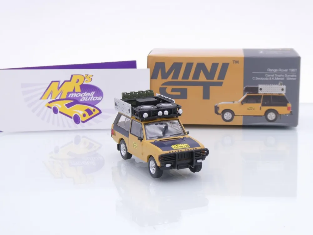 TSM MINI GT MGT01144-L # Land Range Rover Winner " Camel Trophy Sumatra 1981 " 1:64