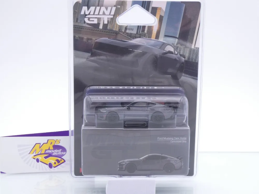 TSM MINI GT MGT00957-BL # Ford Mustang Dark Horse Baujahr 2024 " Carbonized Grey " 1:64