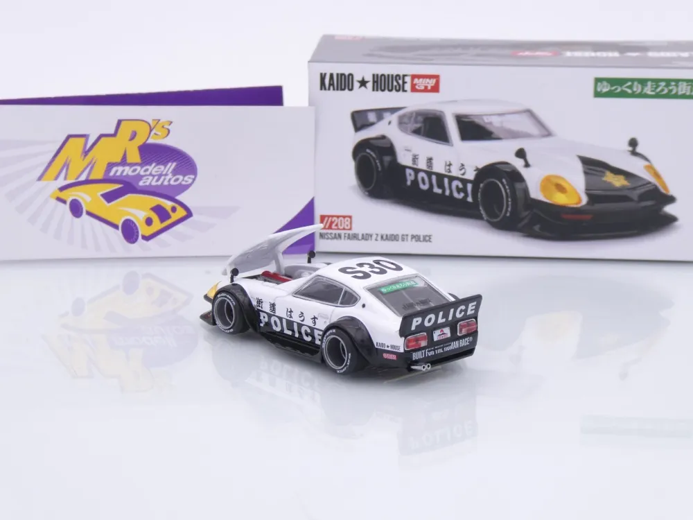 TSM MINI GT KHMG208 # Nissan Fairlady Z " Kaido House / Kaido GT Police " 1:64