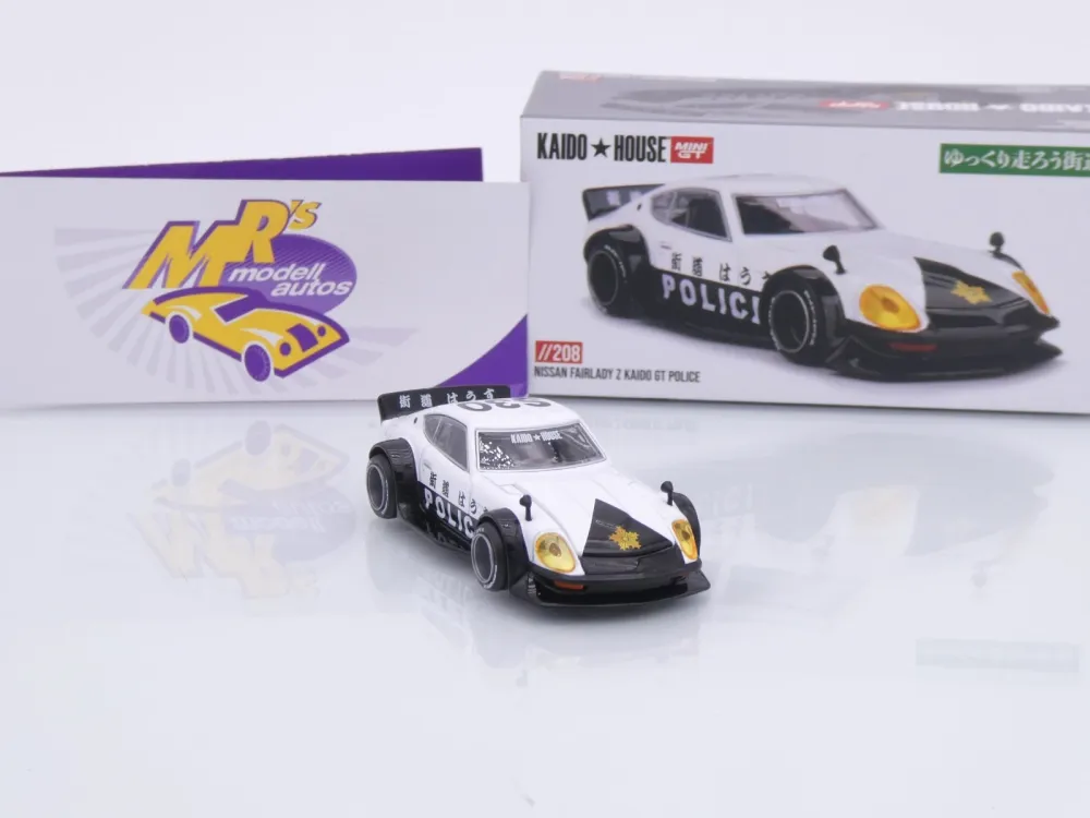 TSM MINI GT KHMG208 # Nissan Fairlady Z " Kaido House / Kaido GT Police " 1:64