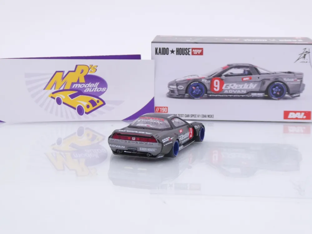 TSM MINI GT KHMG190 # Honda NSX #9 " Kaido House / DAI Test Car Spec V1 " 1:64
