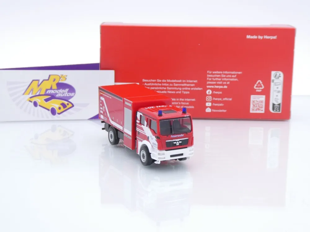 Herpa 098861 # MAN TGM M Mehrzweckgerätewagen (MzGW) " Feuerwehr Fraport " 1:87
