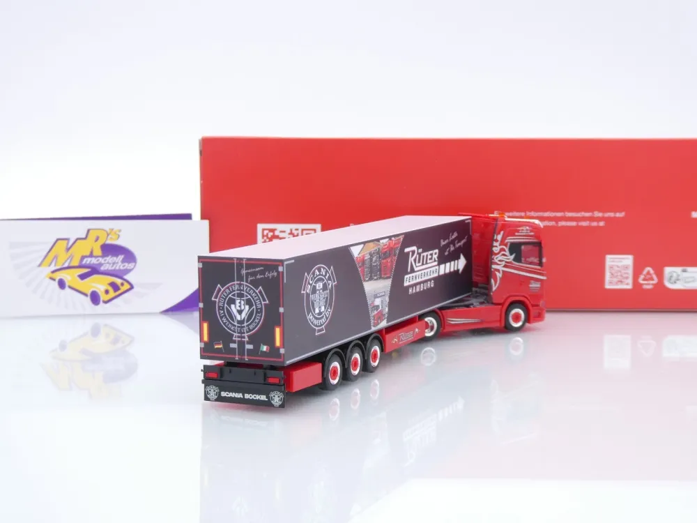 Herpa 320689 # Scania CS 20 HD Kühlkoffer-Sattelzug " Rüter Fernverkehr " 1:87
