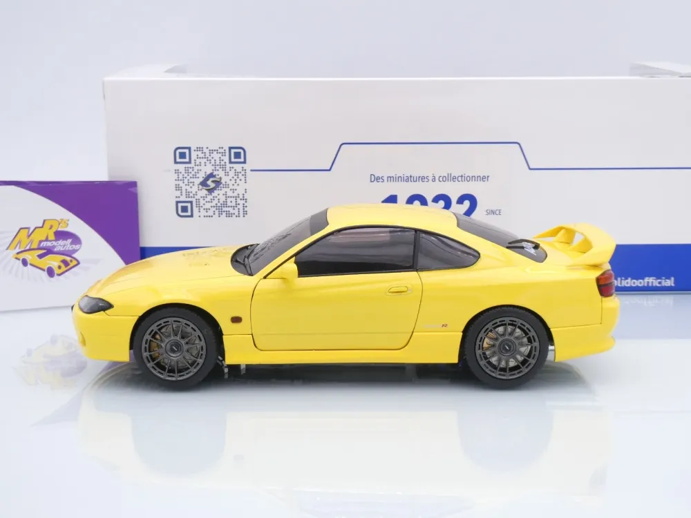 Solido S1812206 # Nissan Silvia S15 Spec-R Aero Baujahr 1999 " gelb " 1:18