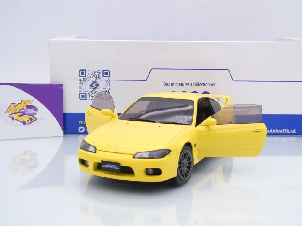 Solido S1812206 # Nissan Silvia S15 Spec-R Aero Baujahr 1999 " gelb " 1:18