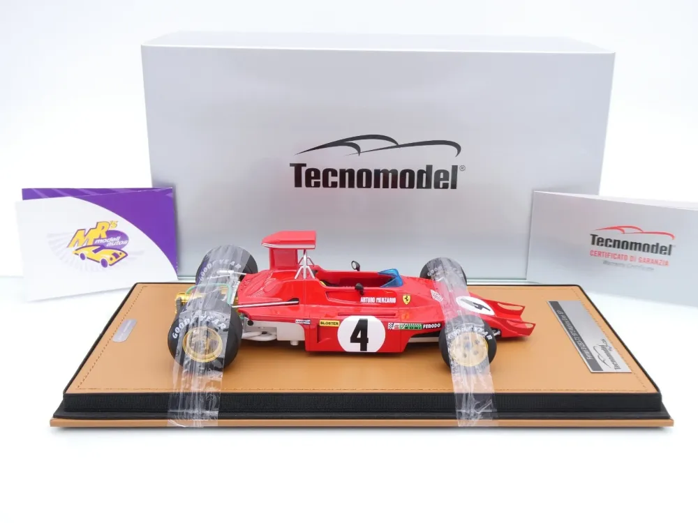 Tecnomodel TM18-411D # Ferrari 312B3-73 F1 #4 USA GP 1973 " Arturo Merzario " 1:18