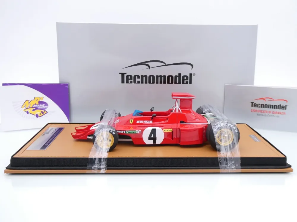 Tecnomodel TM18-411D # Ferrari 312B3-73 F1 #4 USA GP 1973 " Arturo Merzario " 1:18