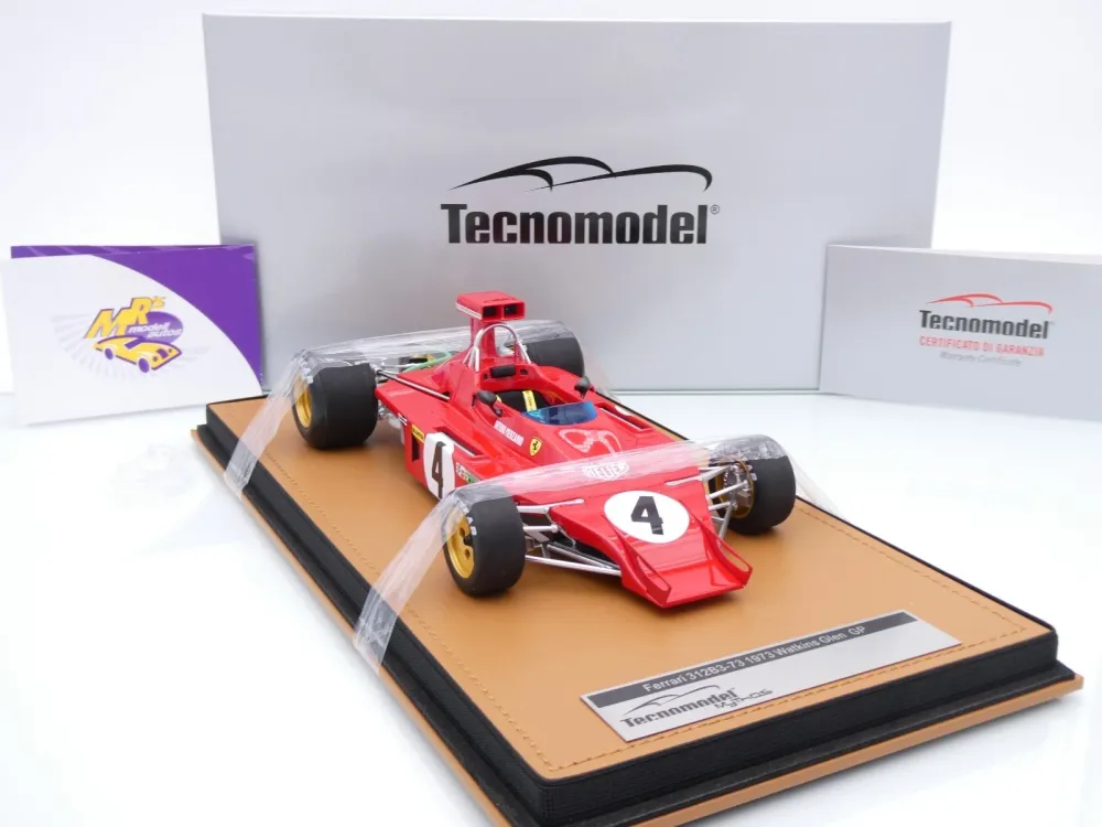 Tecnomodel TM18-411D # Ferrari 312B3-73 F1 #4 USA GP 1973 " Arturo Merzario " 1:18