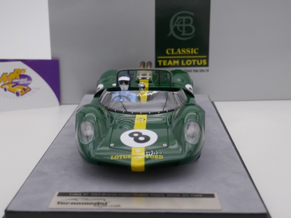 Tecnomodel TM18-125E # Lotus 40 Brand Hatch Trophy Car 1965 " Jim Clark " 1:18