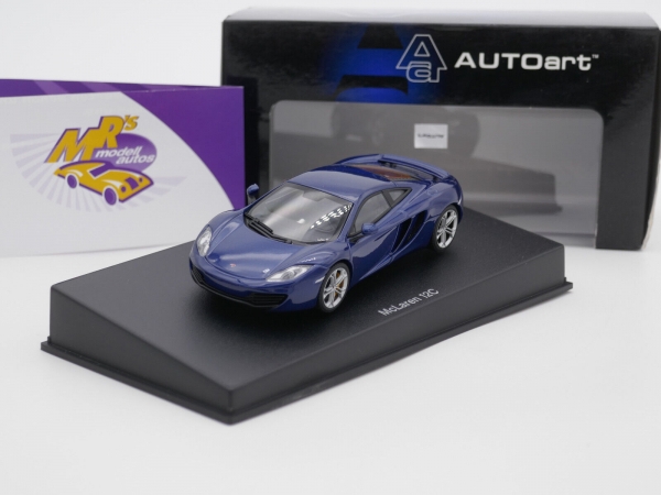 AUTOart 56004 # McLaren MP4-12C Sportwagen Baujahr 2011 " blaumetallic " 1:43