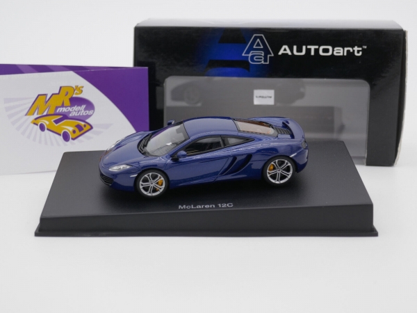 AUTOart 56004 # McLaren MP4-12C Sportwagen Baujahr 2011 " blaumetallic " 1:43