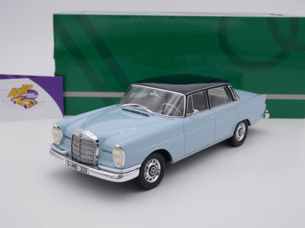 Cult CML151-3 # Mercedes Benz 220SE W111 Limousine Baujahr 1959 " hellblau-dunkelblau " 1:18