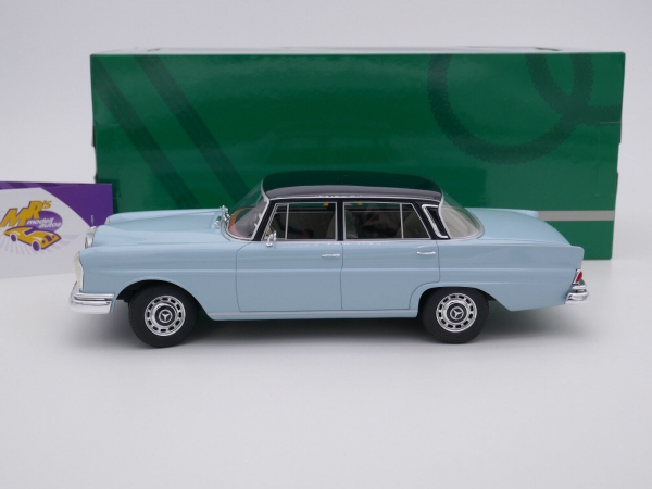 Cult CML151-3 # Mercedes Benz 220SE W111 Limousine Baujahr 1959 " hellblau-dunkelblau " 1:18