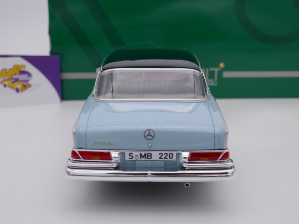 Cult CML151-3 # Mercedes Benz 220SE W111 Limousine Baujahr 1959 " hellblau-dunkelblau " 1:18