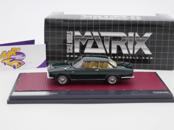 Matrix MX41001-172 # Jaguar S-Type Frua Coupe Baujahr 1966 " dunkelgrün " 1:43