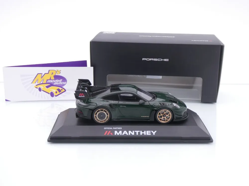 Spark WAP0203000TGT3 # Porsche 911 992 GT3 RS Manthey Kit 2024 " Brewstergrün " 1:43