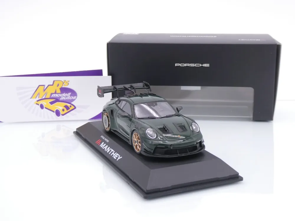 Spark WAP0203000TGT3 # Porsche 911 992 GT3 RS Manthey Kit 2024 " Brewstergrün " 1:43