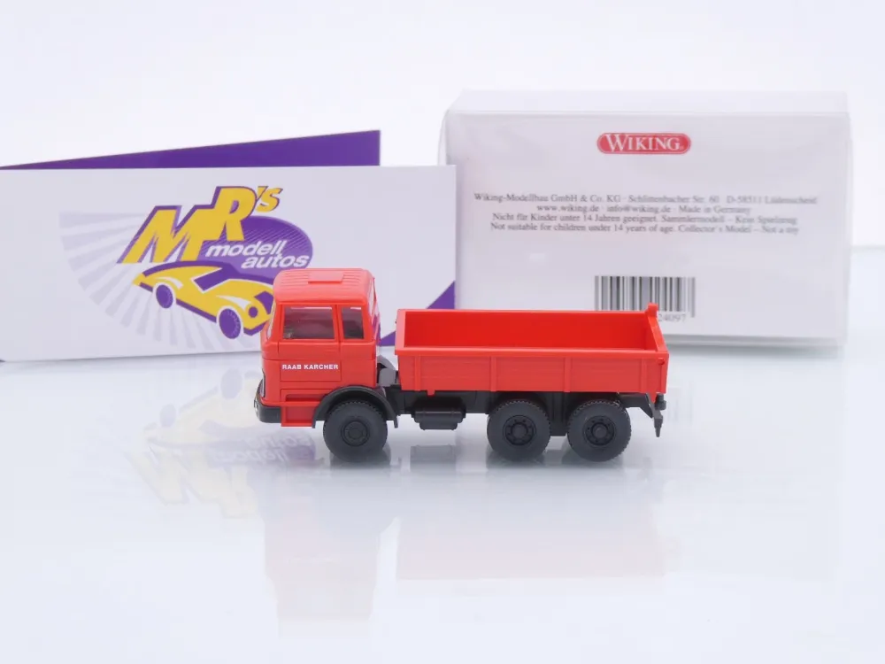 Wiking 0368 06 # Mercedes-Benz Flachpritschenkipper Baujahr 1963 " Raab Karcher " 1:87