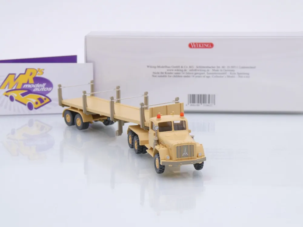 Wiking 0518 43 # Magirus Uranus 3/2-achs Rungensattelzug Baujahr 1957-71 " Sandgelb " 1:87