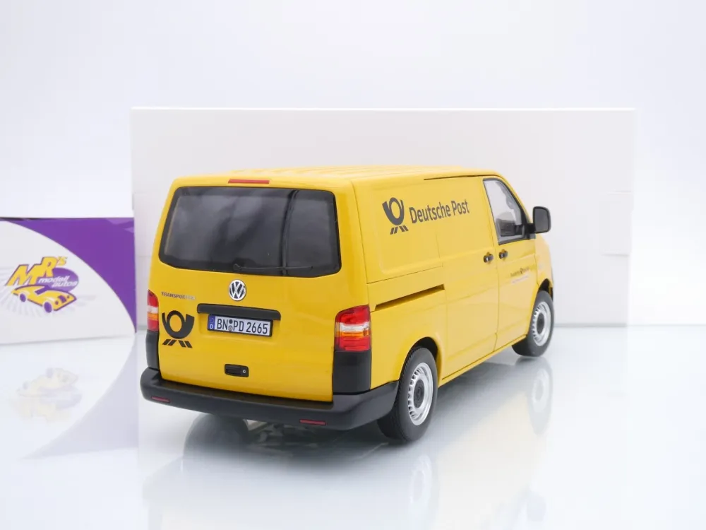 Norev 188617 # Volkswagen VW T5 Transporter Kasten 2003 gelb " Deutsche Post " 1:18