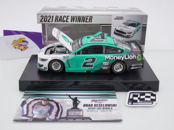 Lionel Racing WX22123MONBWJ # Ford Mustang NASCAR 2021 " Brad Keselowski - Talladega Spring Race Winner " 1:24