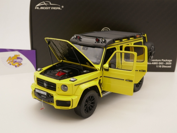 Almost Real 860513 # Brabus G-Klasse (G63) Baujahr 2020 " electric-beam-yellow " 1:18