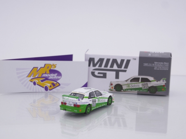TSM Mini GT MGT00366-L # Mercedes-Benz 190E Evo II DTM 1991 " Michael Schumacher " 1:64