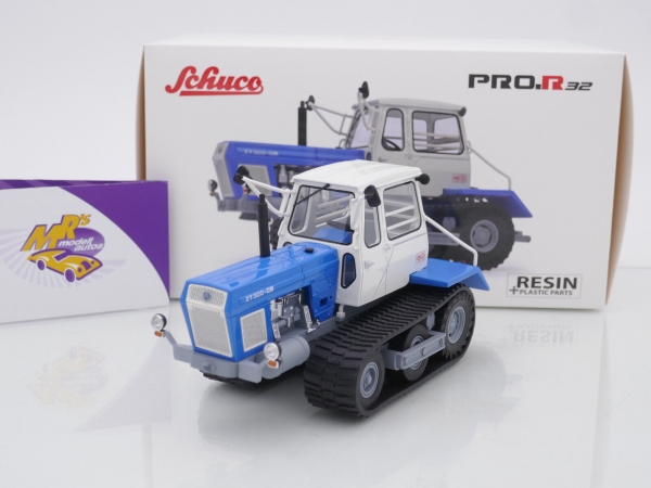 Schuco PRO.R 09099 # Fortschritt ZT 300-GB Traktor Baujahr 1967 " blau-weiß " 1:32