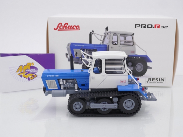 Schuco PRO.R 09099 # Fortschritt ZT 300-GB Traktor Baujahr 1967 " blau-weiß " 1:32