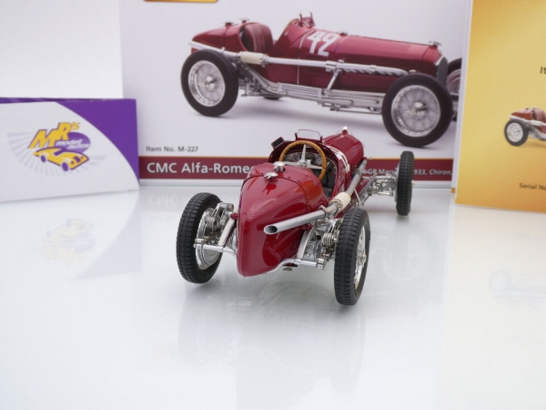 CMC M-227 # Alfa Romeo Tipo B P3 #42 Winner Marseille GP 1933 " Chiron " 1:18