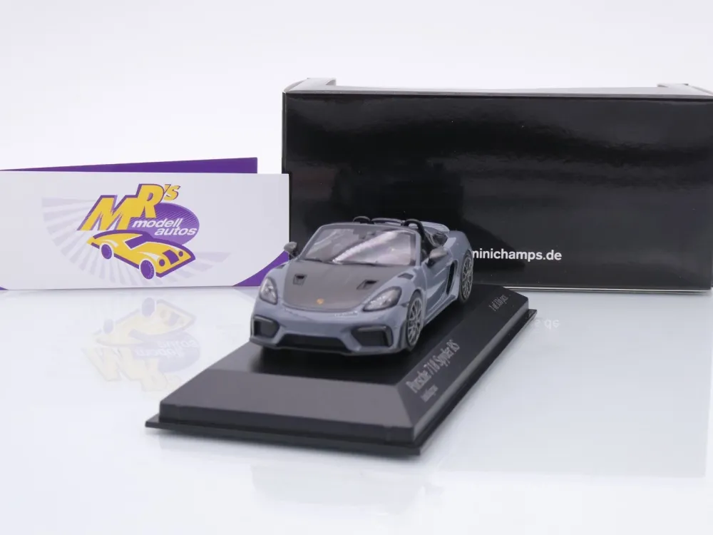 Minichamps 410063130 # Porsche 718 Spyder RS Baujahr 2023 " Arktikgrau " 1:43