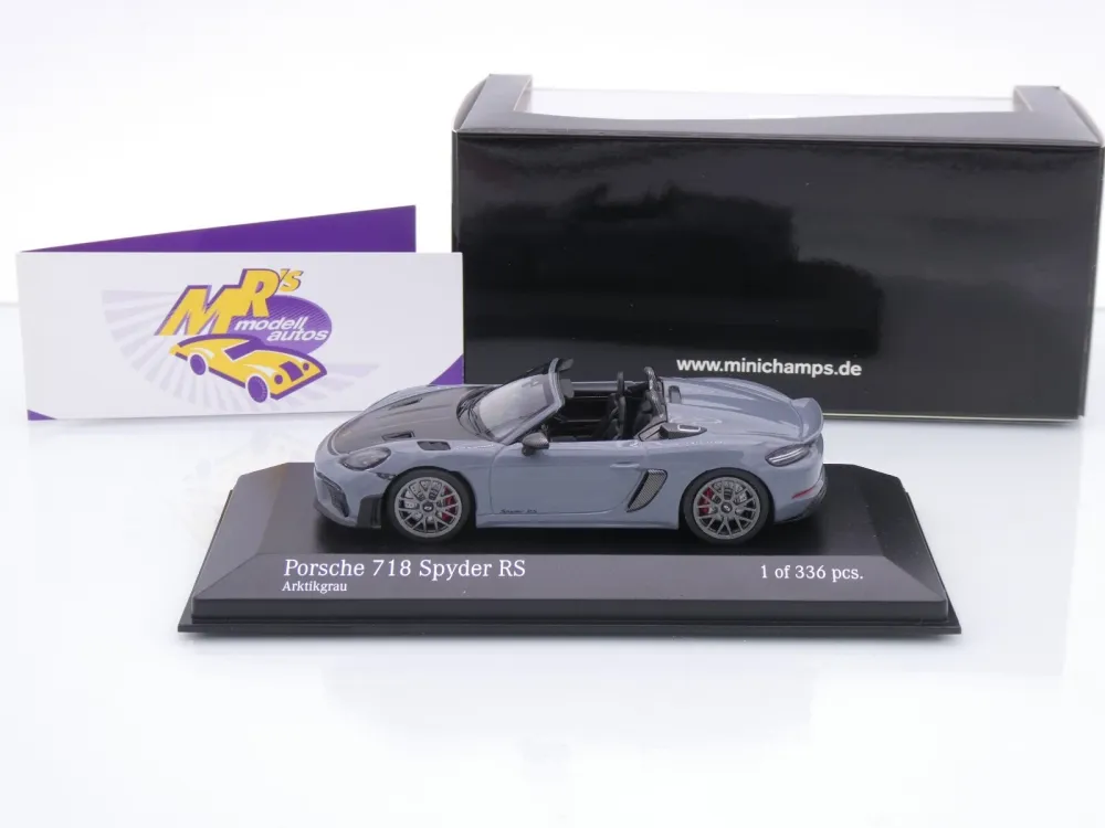 Minichamps 410063130 # Porsche 718 Spyder RS Baujahr 2023 " Arktikgrau " 1:43