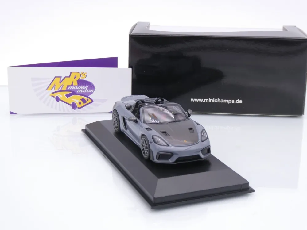 Minichamps 410063130 # Porsche 718 Spyder RS Baujahr 2023 " Arktikgrau " 1:43