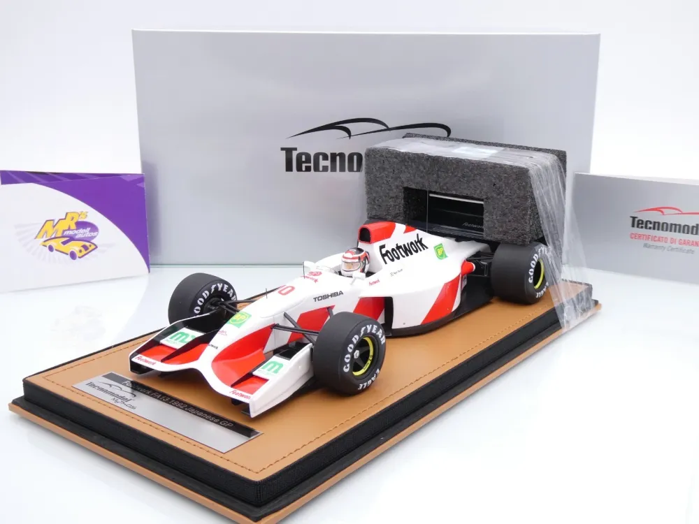 Tecnomodel TMD18-458A # Footwork FA13 F1 #10 Japan GP 1992 " Aguri Suzuki " 1:18