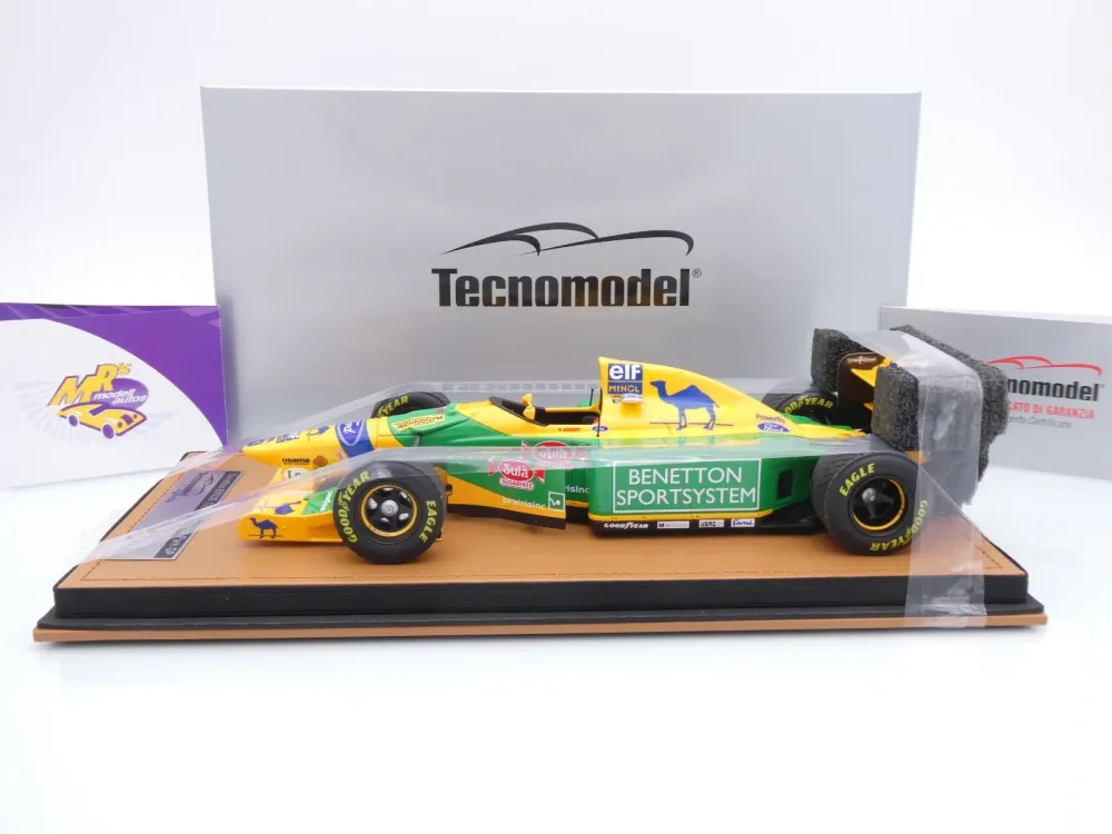 Tecnomodel TM18-377C # Benetton B193B F1 #6 Donington GP 1993 " Ricardo Patrese " 1:18