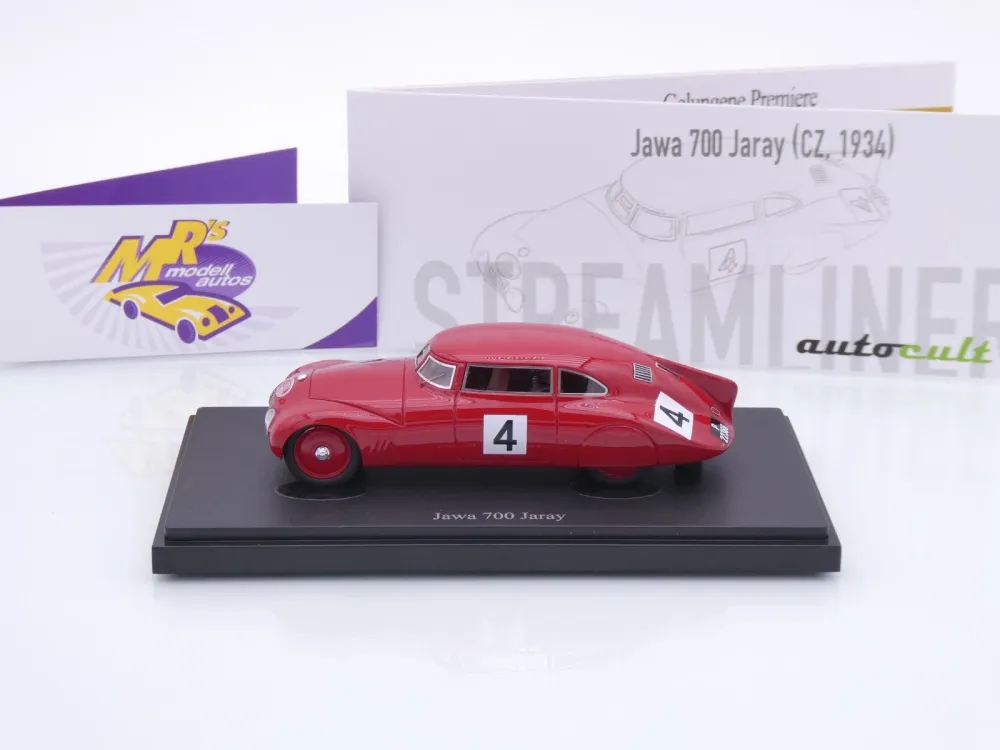 Autocult 06067 # Jawa 700 Jaray #4 " 1000 Meilen Tschechoslowakei 1934 " 1:43