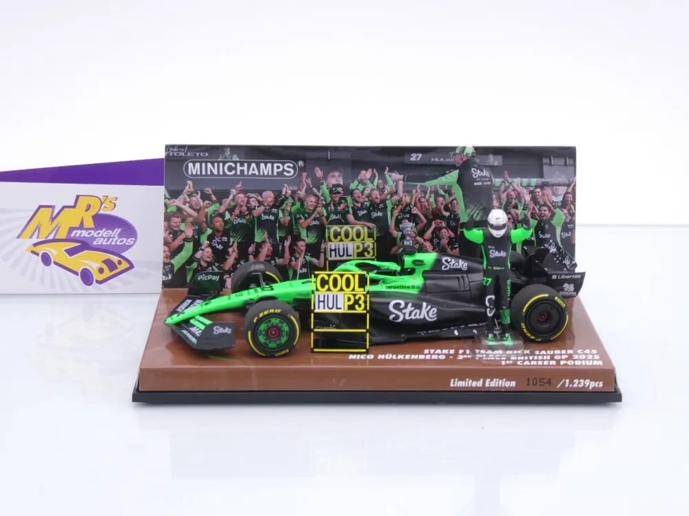 Minichamps 417251227 # KICK Sauber C45 F1 3° British GP 2025 " Nico Hülkenberg " 1:43