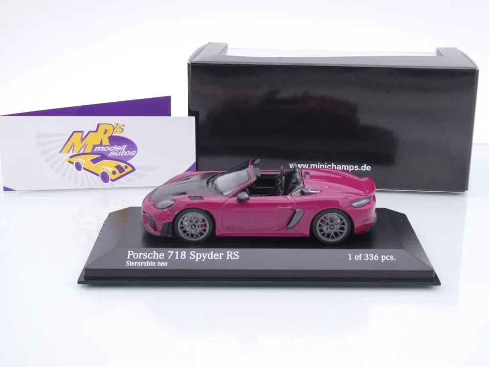 Minichamps 410063132 # Porsche 718 Spyder RS Baujahr 2023 " Sternrubin " 1:43