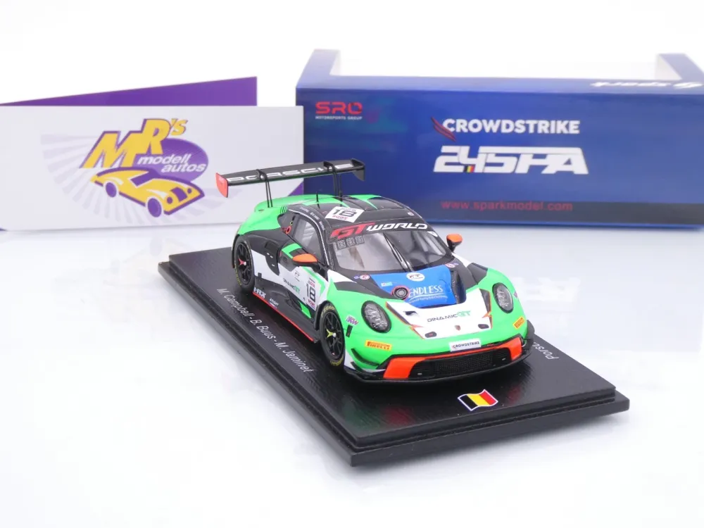 Spark SB865 # Porsche 911 GT3 R #18 24h Spa 2025 " Dinamic GT / Campbell - Buus " 1:43