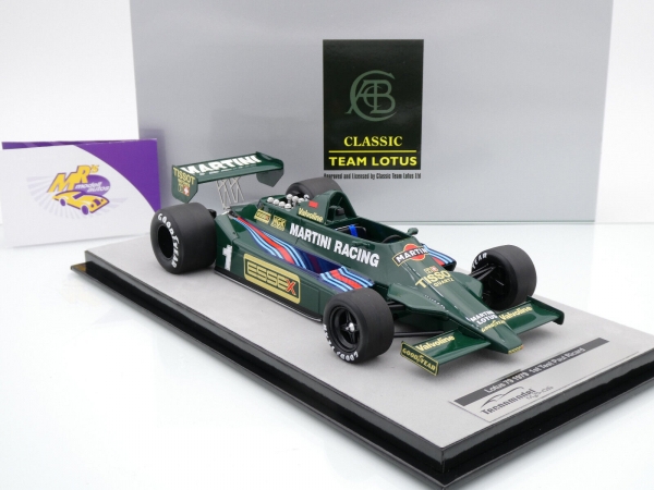 Tecnomodel TM18-287D # Lotus 79 F1 Test Paul Ricard 1979 " Nigel Mansell " 1:18