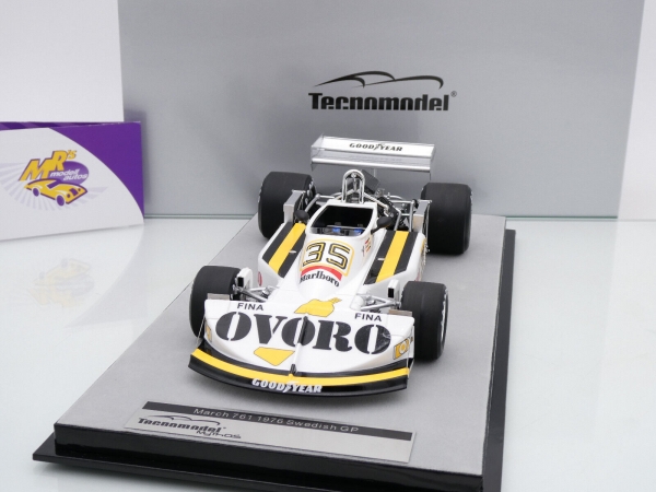 Tecnomodel TM18-222E # March 761 F1 #35 Sweden GP 1976 " Arturo Merzario " 1:18