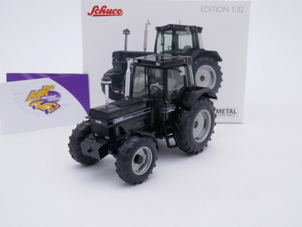 Schuco 07809 # Case International 1455 XL Traktor " schwarz-silber " 1:32