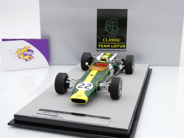 Tecnomodel TM18-188E # Lotus 43 F1 Nr.22 Italien GP 1966 " Jim Clark " 1:18